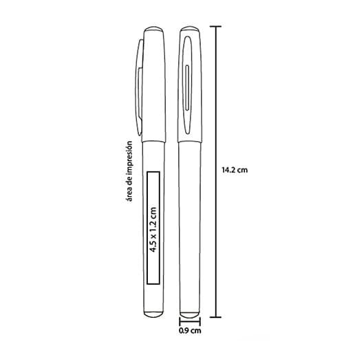 Boligrafo con acabado rubber cerca de Puebla